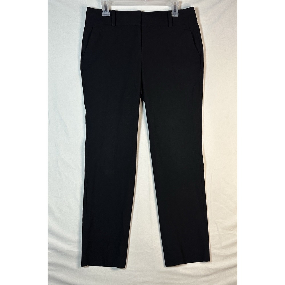 Ann Taylor Black Slacks Straight Leg Workwear Business Casual Office Trousers 6